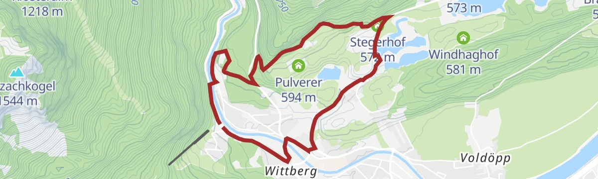 Route map: Panoramaweg Pulvererhof - Kramsach